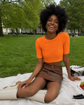 Ganni | Shireed Cotton Crop Top