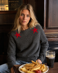 Chinti & Parker | Grey Star Jumper