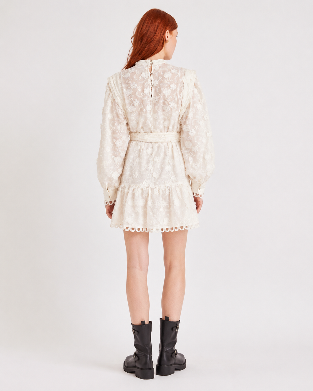 Farm Rio | Embroidered Flower Mini Dress