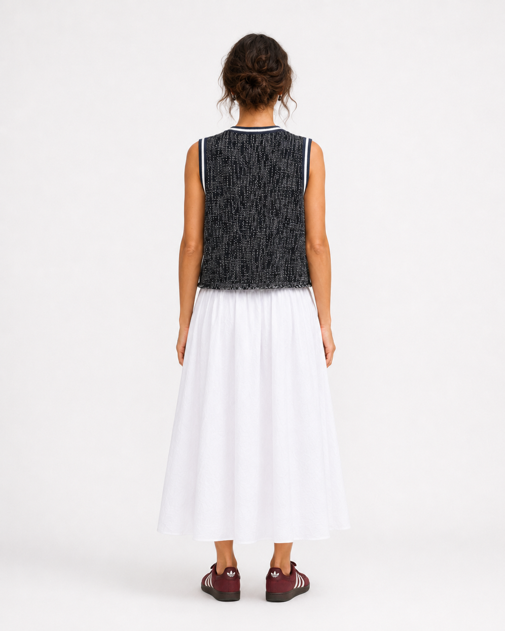 Maje | Lilaga Tweed Vest Top