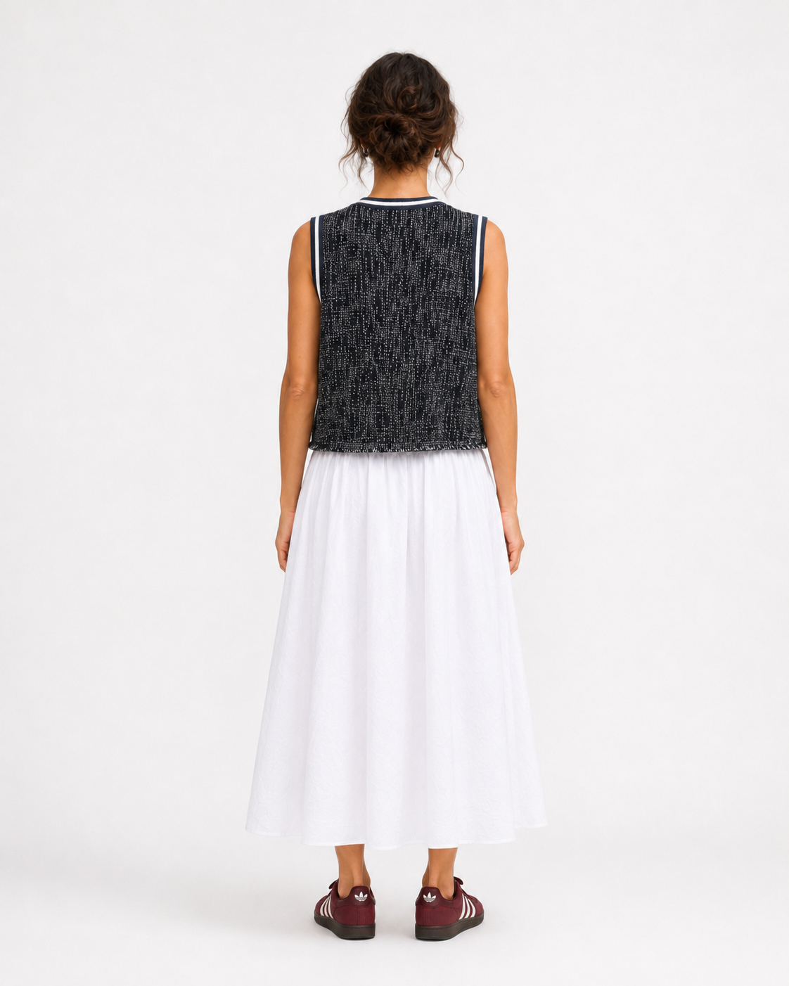 Maje | Lilaga Tweed Vest Top