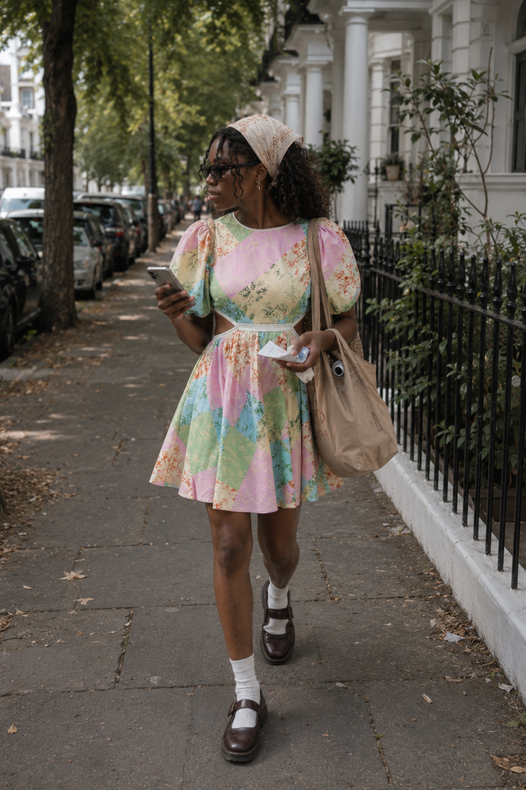 Kitri | Coco Patchwork Toile Dress