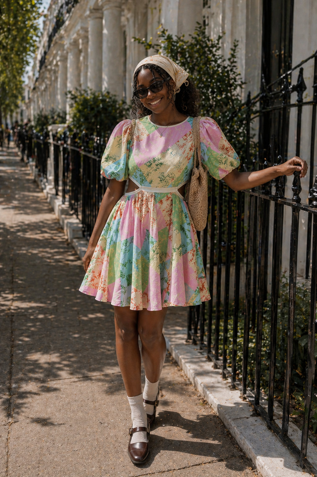 Kitri | Coco Patchwork Toile Dress