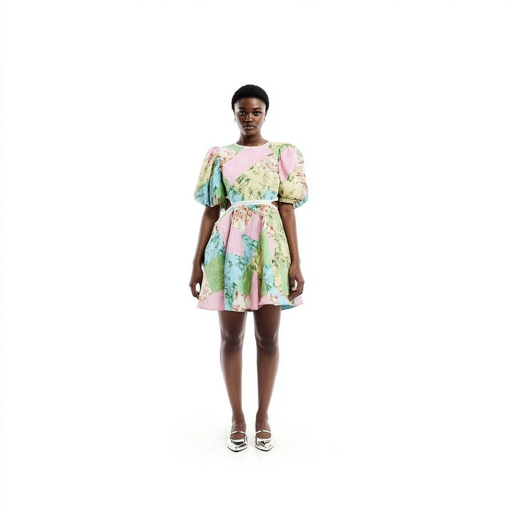Kitri | Coco Patchwork Toile Dress